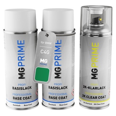 Autolack 2K Spraydosen Set für BMW C4G Isle Of Man Grün Metallic