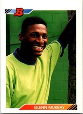 1992 Bowman Glenn Murray  RC 289 Montreal Expos