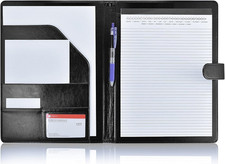 Padfolio, Portfolio Folder, Legal Pad Holder, Resume Folder Faux Leather Binde