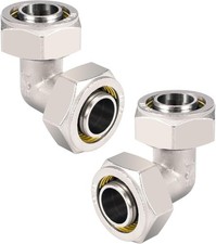 2PCS 3/4’’ Elbow Air Piping Fittings, Line Fittings For Shop 3/4 inch 