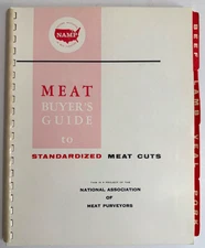 Meat Buyer's Guide to Standardized Meat Cuts by NAMP | 1972 12th Printing VG Vtg