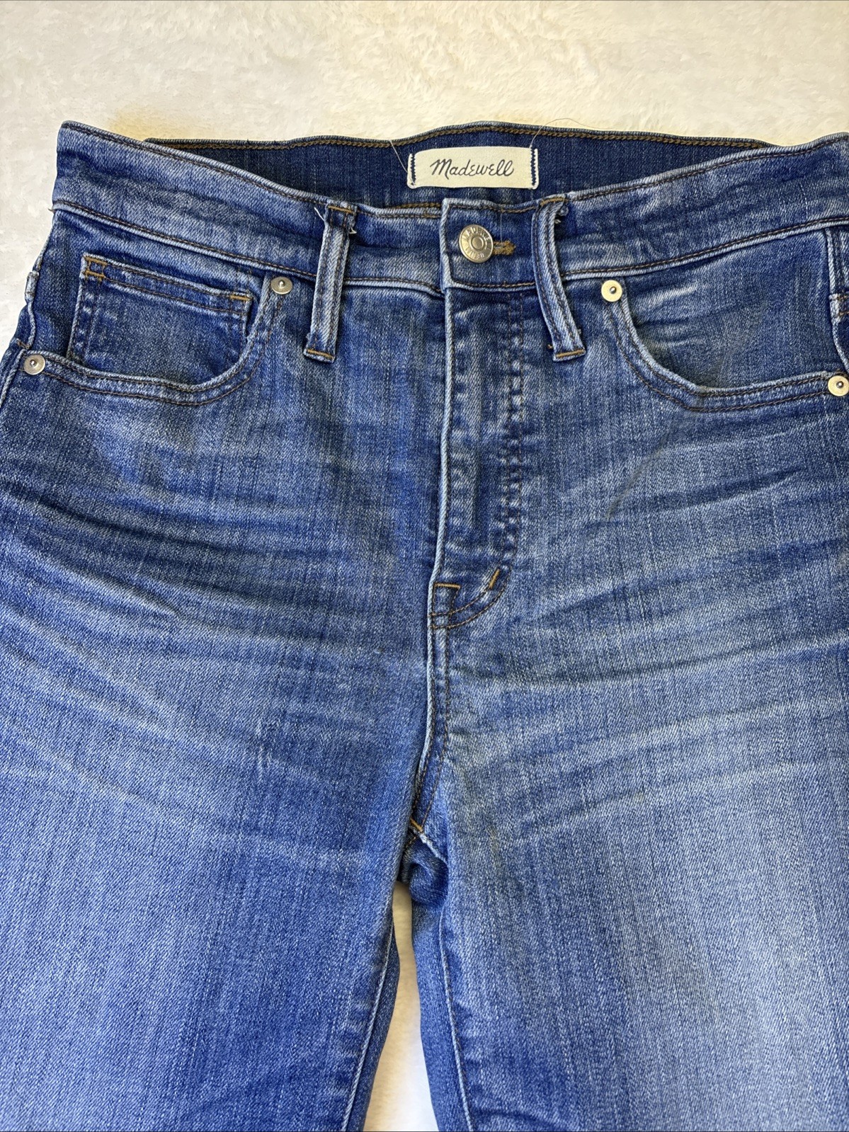 Madewell Womens Blue Medium Wash 10