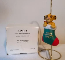 Disney's Grolier Christmas Ornament 1997 Simba Lion King. SS