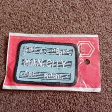 Vintage Manchester City FC Coffer Sports Sew On Patch 1970s Original Packaging