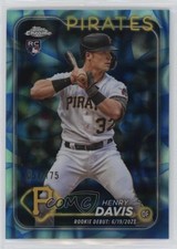2024 Chrome Update Rookie Debut Aqua & Blue Lava Lamp Refractor Henry Davis 0ly5