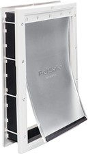 PetSafe NEVER RUST Large Dog Cat Door For Pets Up To 100 lb, Paintable, Easy DIY