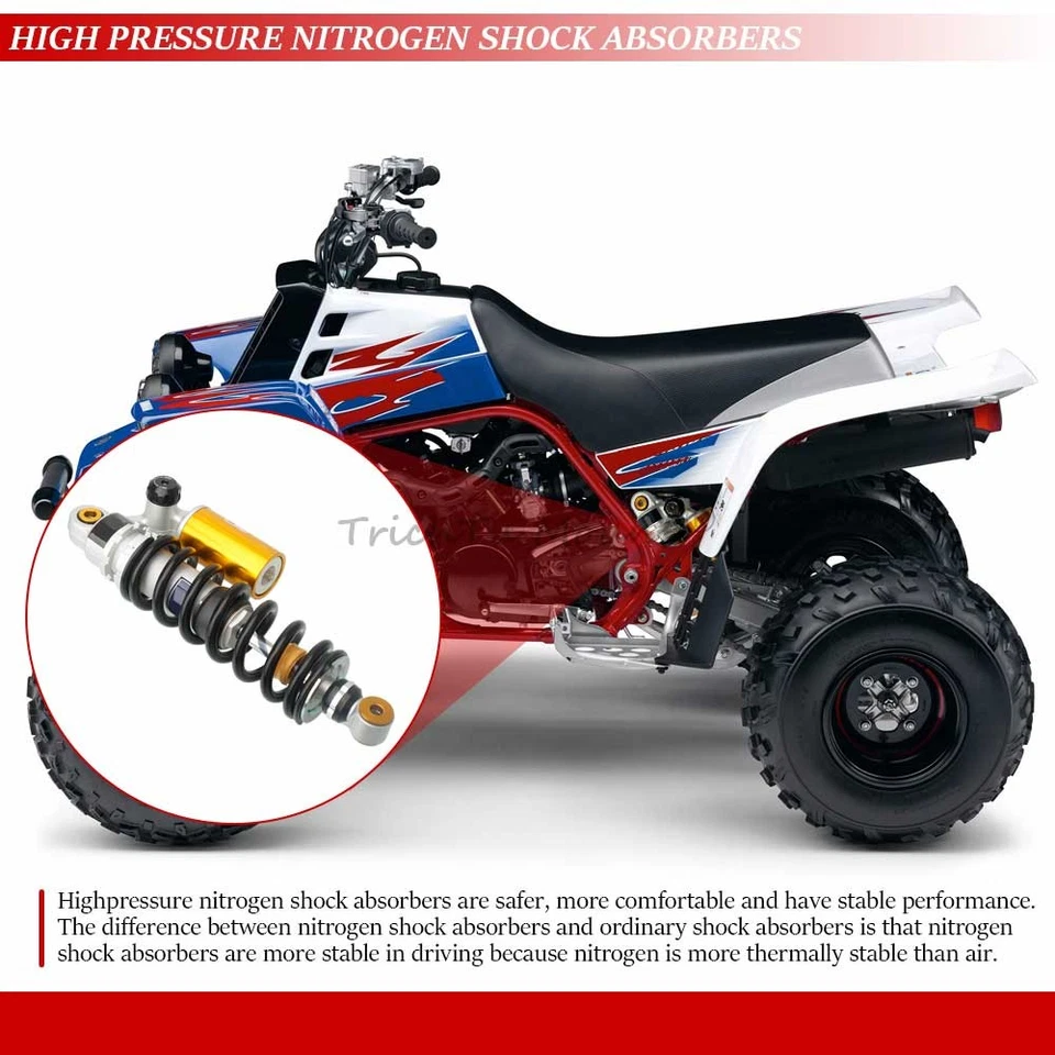 345mm 13.6" Rear Air Shock Absorber Fit for Yamaha Banshee 350 YFZ350 1987-2006 - Image 4 of 4