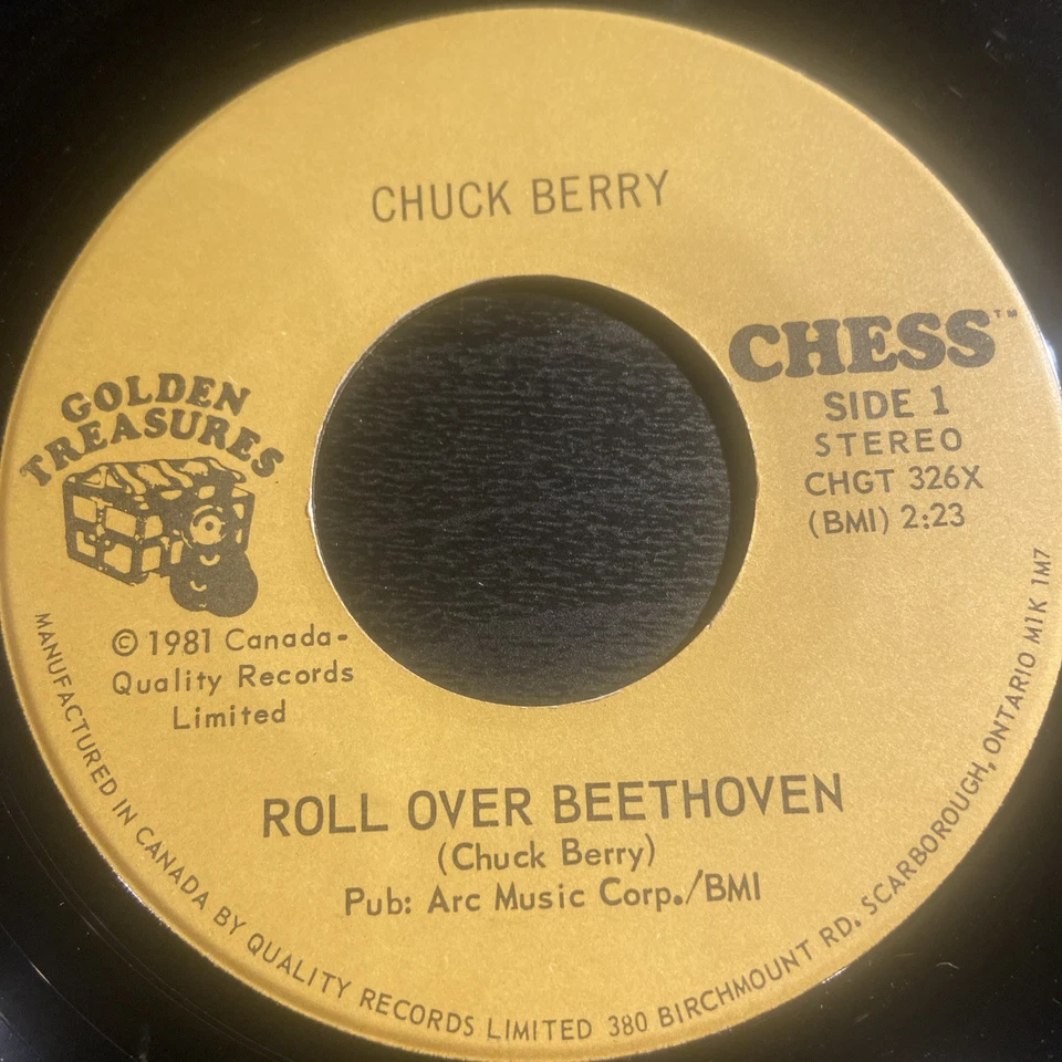 Chuck Berry – Roll Over Beethoven / Nadine, Canada 7” 45rpm record - Image 2 of 2