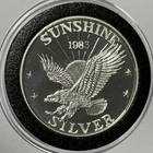 1983 Sunshine American Eagle PROOF Rare Coin 1 Troy Oz .999 Fine Silver Round