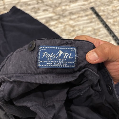 Polo Ralph Lauren Relaxed Fit Wide Wale Corduroy Cargo Pant Men 35x27 Baggy $298 - Picture 11 of 22