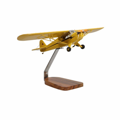 NEW Piper J-3 Cub Clear Canopy Large Mahogany Model