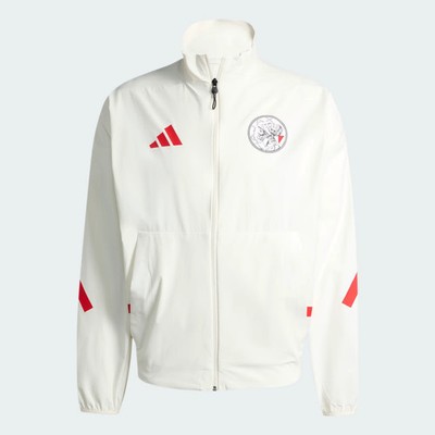Adidas Herren Fußball Ajax Amsterdam Z.N.E. Anthem Loose Fit Jacke Off White