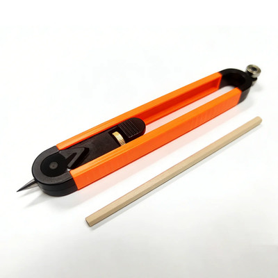 Accurate Woodworking Measurement Tool Set - Profile Scribing Ruler with Lock & A