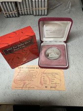 AUSTRALIA 1992-$10 .925 20-gram SILVER PROOF COIN-Northern Territory