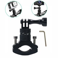 Bike Bicycle Bar Holder 360 Swivel Mount Pole Clamp for Gopro 9 8 7 6 Action Cam