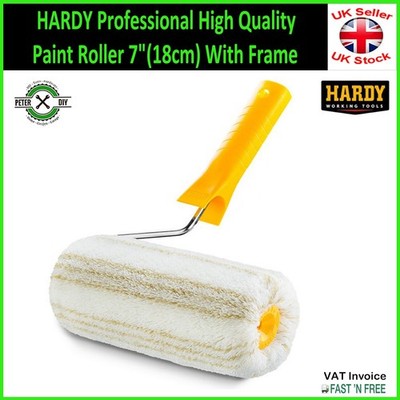 HARDY Profi hochwertiger Farbroller 7 Zoll (18 cm) mit Rahmen