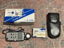 Sekonic Flash Master Digital L-358 Camera Light Meter w/ RT-32N Module & Strap