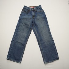 Levi's Boys Youth 569 Loose Straight Jeans 10 Slim Skater Y2K Dark Wash Baggy