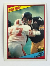 1984 Topps #168 Jack Lambert Pittsburgh Steelers NFL - Free Shipping  ##