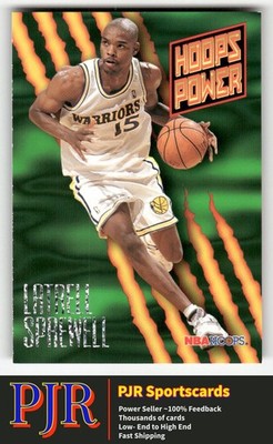 Latrell Sprewell 1994-95 Hoops #PR-17 Warriors Hoops Power (Stat Power Ratings)