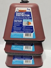3x Frost King FC2 Outdoor Brown Foam Insulated Faucet Cover Prevent Pipe Freeze