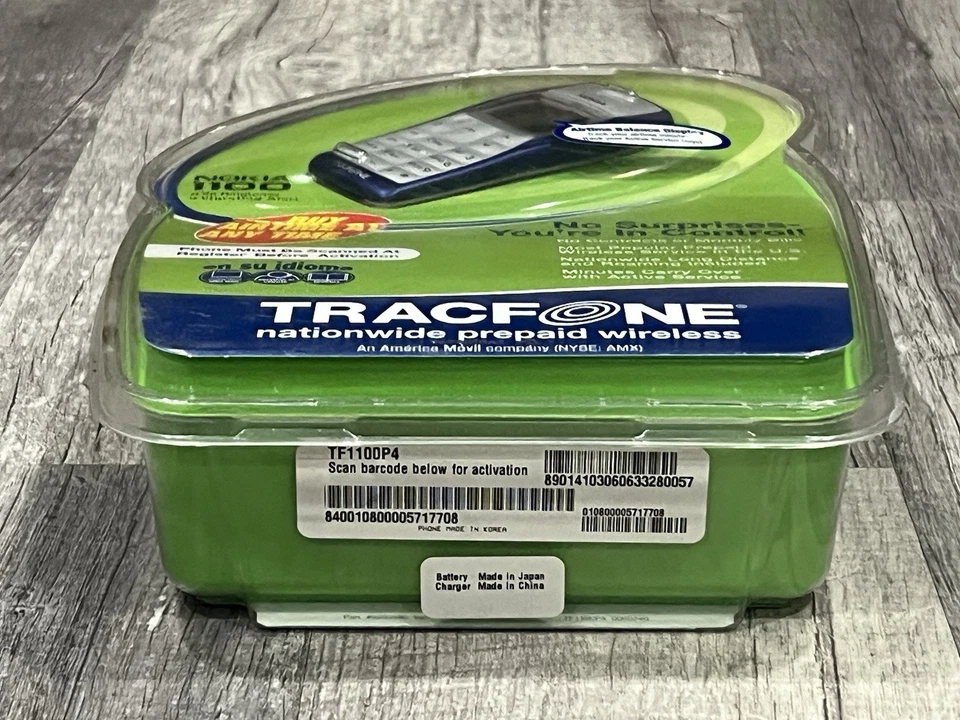 RARE VTG Nokia 1100 Tracfone Nationwide Prepaid Wireless Phone/Factory Sealed - Image 2 of 4