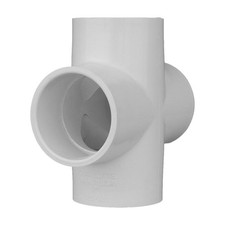 Charlotte Pipe PVC 02410 1400 PVC Schedule 40 Cross 2 x 2 x 2 Slip Dia. in.