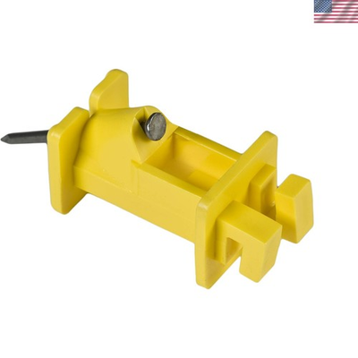 #ad Slant Nail Insulator for Electric Fencing 250 Pack Yellow Use with High T $17.05