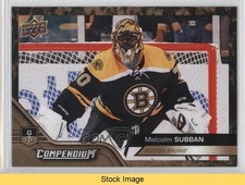 2016-17 Upper Deck Compendium Gold Malcolm Subban #326 READ 3vx