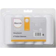 10 x Harris Mini Paint Roller Sleeves 4" Woodwork Gloss Painting Seriously Good