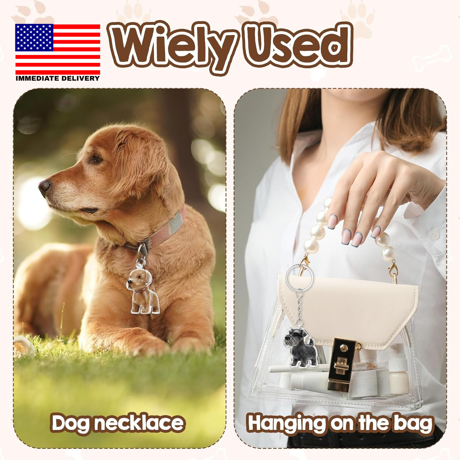3Pcs Dog Hair Keepsake Keychain Charm Memorial Storage Box Pet Hair Memorial Kee