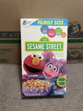 General Mills Sesame Street Story Box Cereal Box Unopened Elmo Ernie
