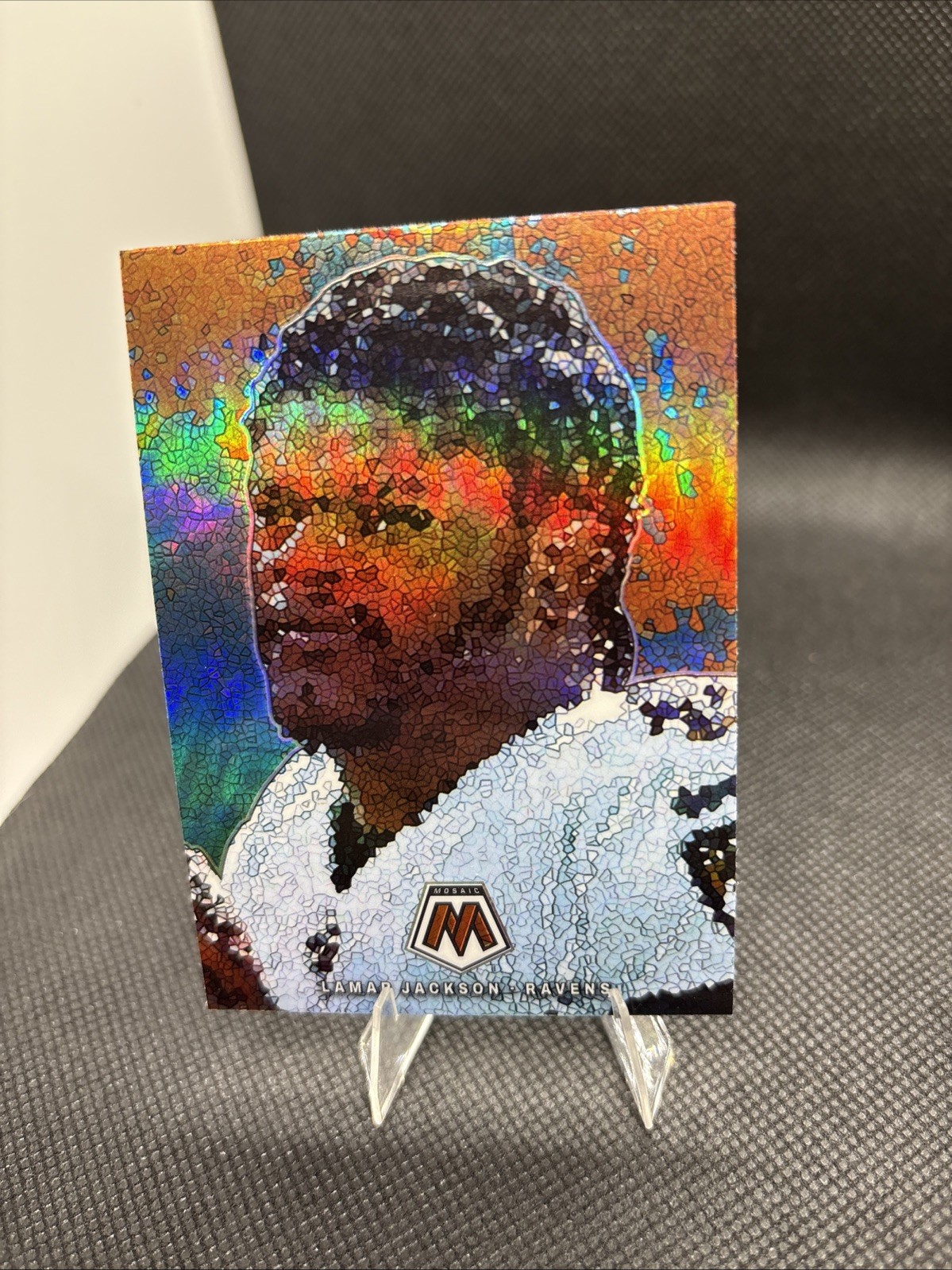 2023 Panini Mosaic LAMAR JACKSON MM-14 Micro Mosaic Ravens