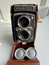 Vintage Rolleiflex TLR Camera Tessar 75mm f/3.5 Heidosmat 2.8 Franke  Heidecke