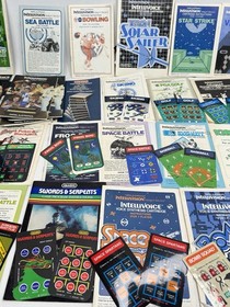Vintage Intellivision Manuals & Overlays Lot - 34  + Intellivoice Set Manual