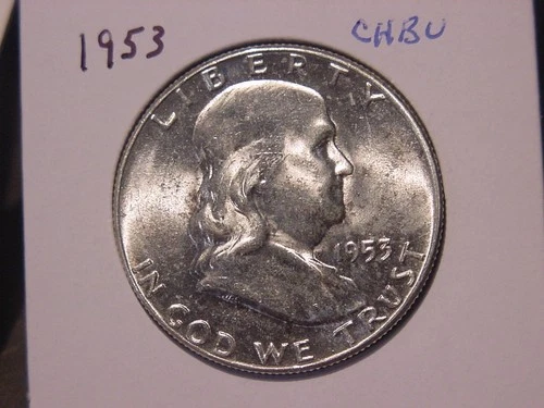 1953 FRANKLIN HALF DOLLAR CHOICE BU POPULAR BETTER DATE SHIPS FREE