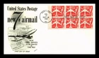 US COVER AIR MAIL 7C BOOKLET FIRST DAY ISSUE SCOTT C60A FLEETWOOD CACHET