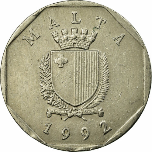 [#692207] Munten, Malta, 50 Cents, 1992, ZF, Copper-nickel, KM:98 - Afbeelding 1 van 2