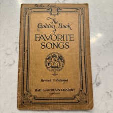 Vintage Sheet Music The Golden Book of Favorite Songs Various Artists 1923