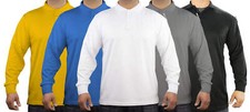 Performance, Lightweight, Breathable, 100 Polyester Long Sleeve Polo Shirt