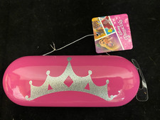 Disney Princess Crown Eyeglass Sunglass Hard Case Pink Clamshell