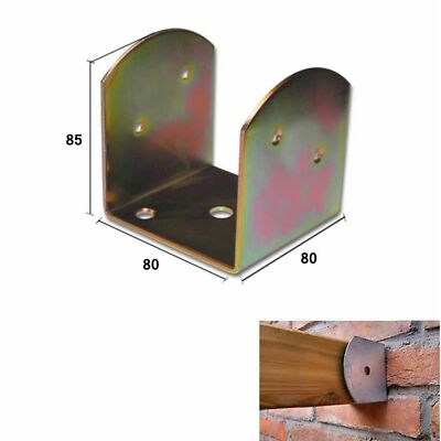 Staffa In Acciaio Zincato Per Travi Legno Inclinate 80x80x85mm - Fissaggio Sicuro Per Legno - Foto 12