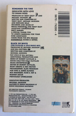 Michael Jackson - Remember the Time / Black or White (Cassette