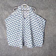 Show Me Your Mumu Tunic S Gauze Paisley Cold Shoulder Cottage Prairie Preppy