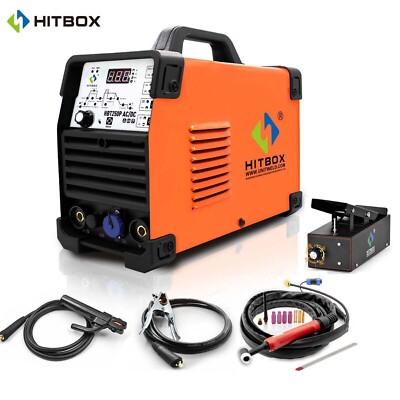 Aluminum Tig Welder 220V AC/DC Pulse HF MMA/Stick IGBT 200A Tig Welding Machine