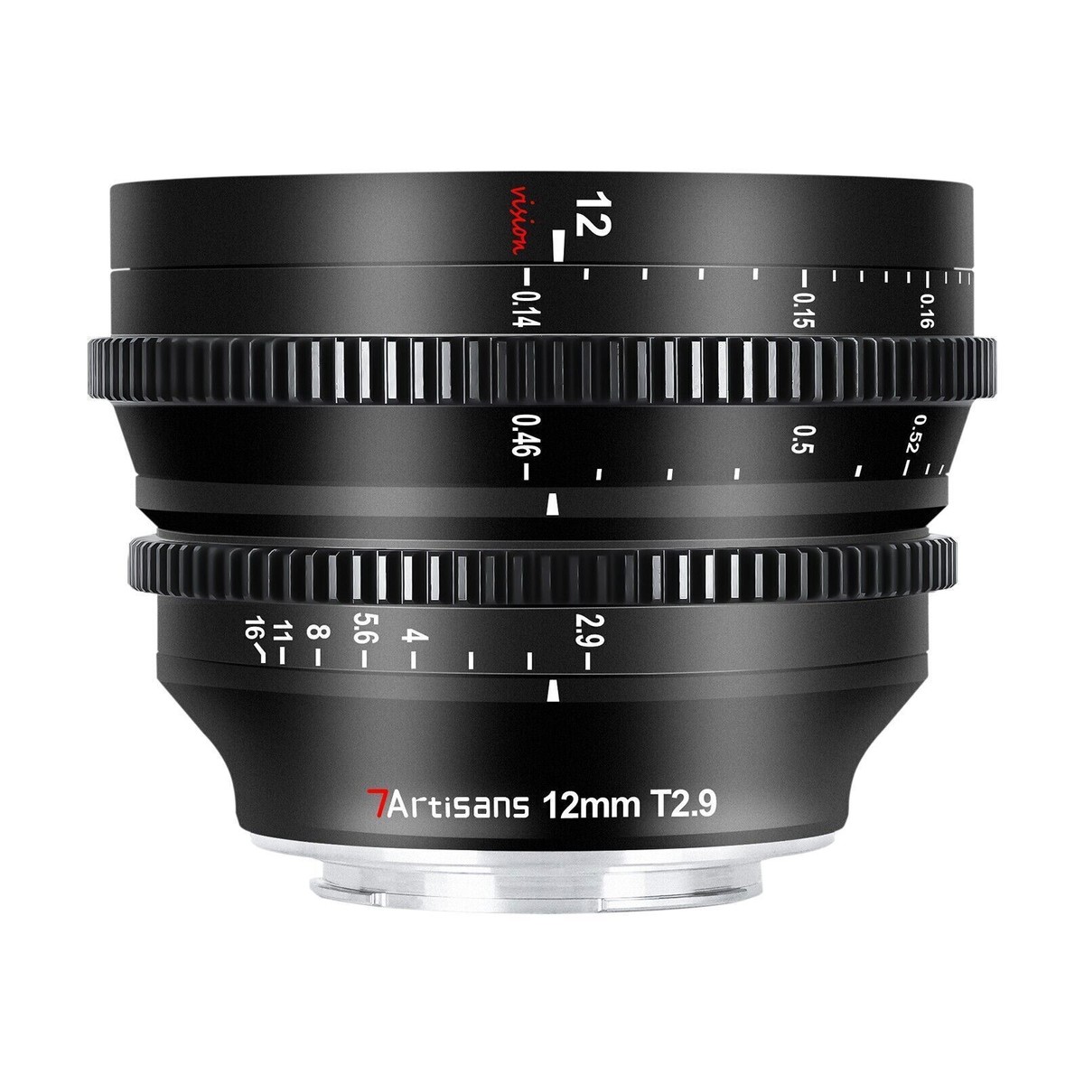 7artisans 12mm T2.9 超広角シネレンズ M43 7Artisans 12mm T2.9 Cine Lens for Fuji / M43/ L /Canon R /Nikon Z