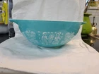 Vintage Pyrex Turquoise Cinderella Amish Butterprint Mixing Bowl 4 QT