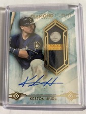 2020 Topps Diamond Icons Jumbo Patch Autograph AJP-KHI Keston Hiura Auto /25