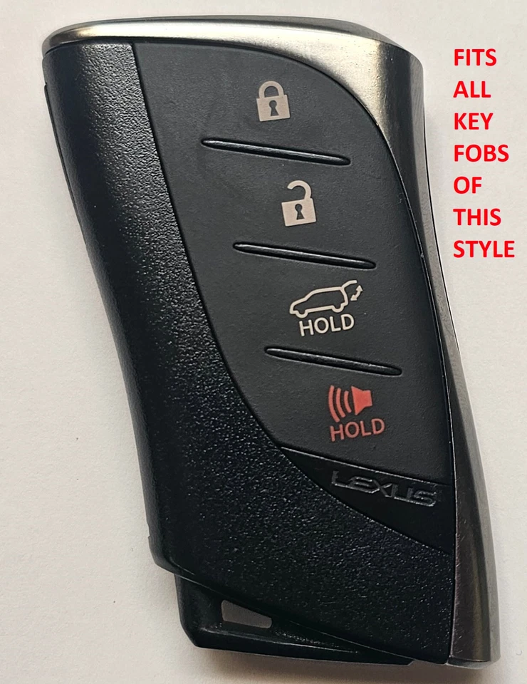 Lexus OEM Factory Key FOB Protector Cover Black / Red Stitch PT420-00184-L4 - Image 2 of 2