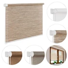 Oriental Bamboo-Like Natural New Window Roller Blinds, 16 Width Sizes, 5 Designs